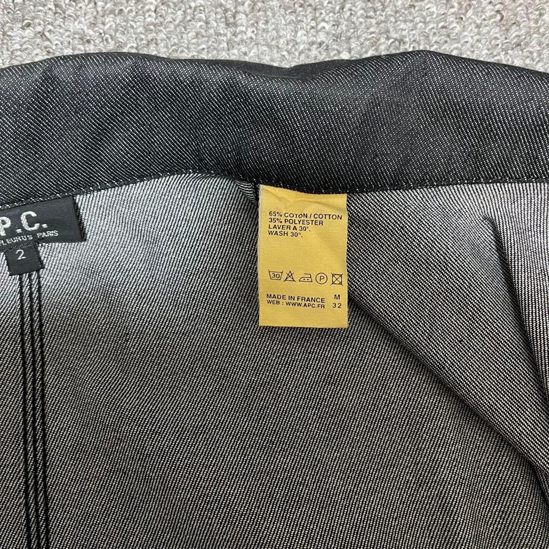 A.P.C Black Denim Jacket メンズM相当　フランス製
