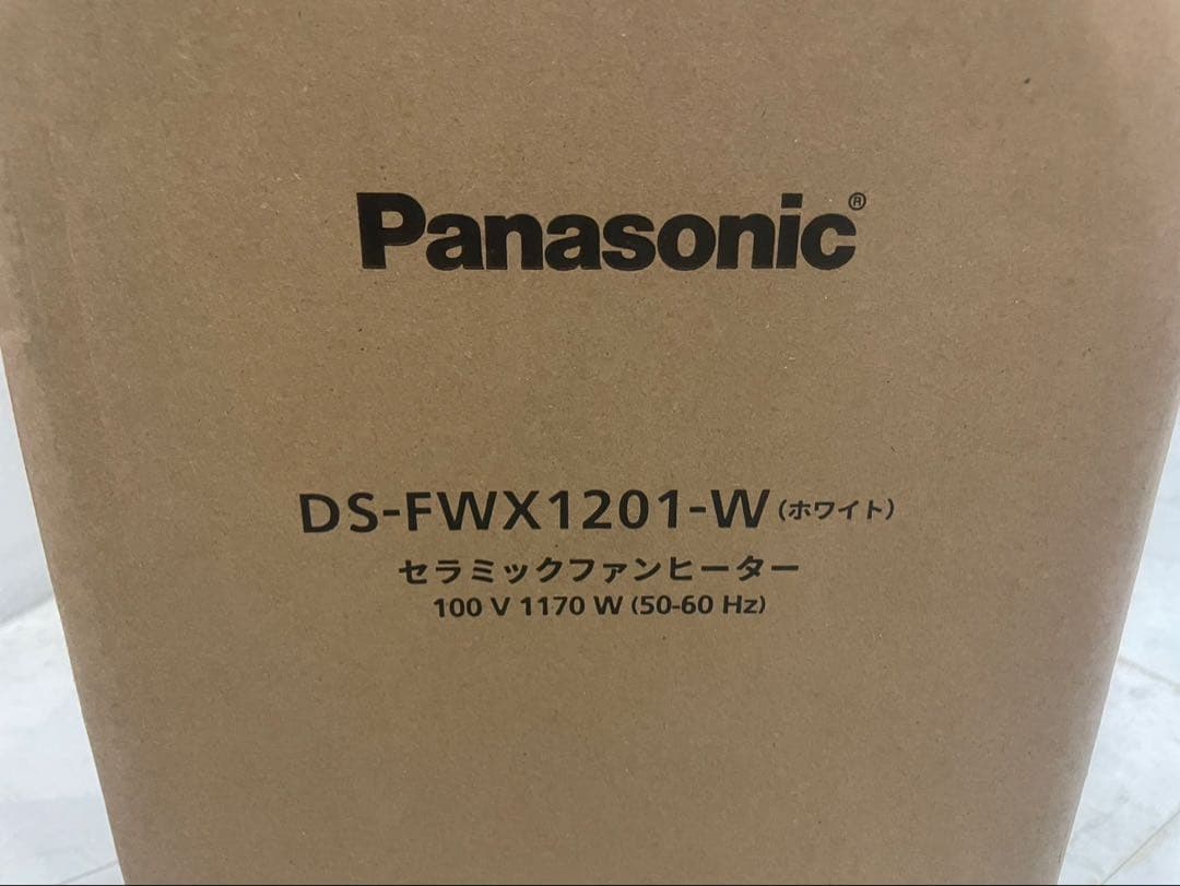 ◻︎【新品】Panasonic セラミックファンヒーター DS-FWX1201-W