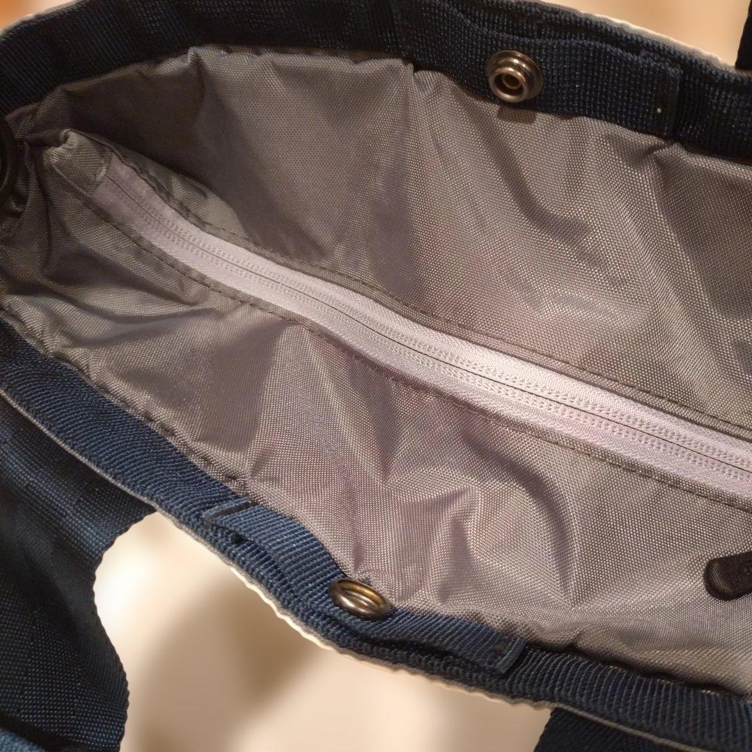 BRIEFING　カートトートバック　大容量 ホワイト☓ネイビー(内側グレー)