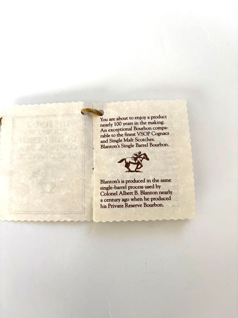 【新品】Blanton's シングルバレル バーボンウイスキー T キャップ