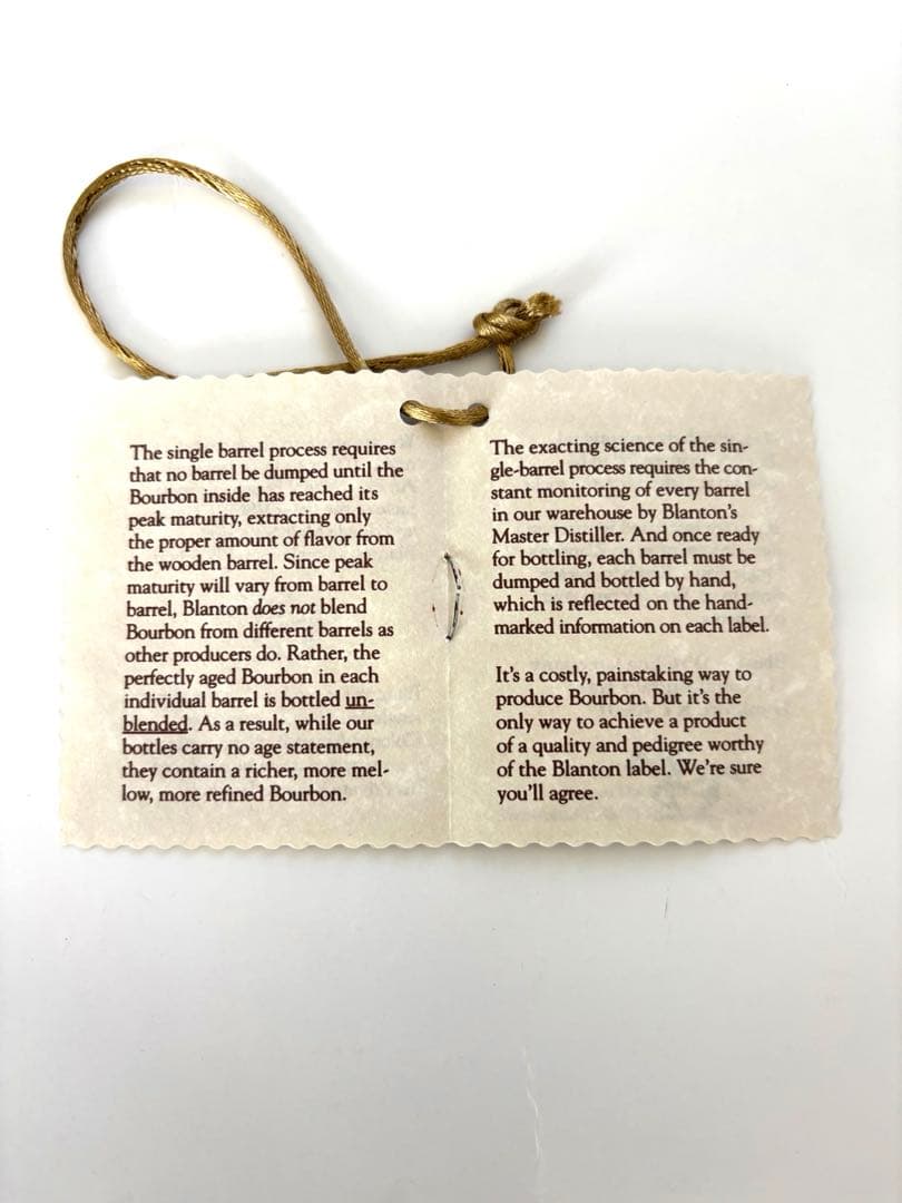 【新品】Blanton's シングルバレル バーボンウイスキー T キャップ