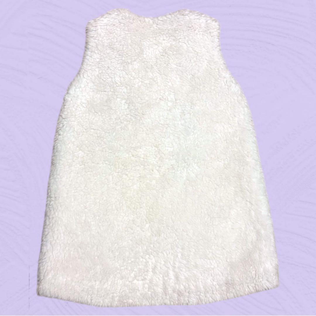 ✨美品・人気✨THE RERACS ボアベスト 38 白 日本製