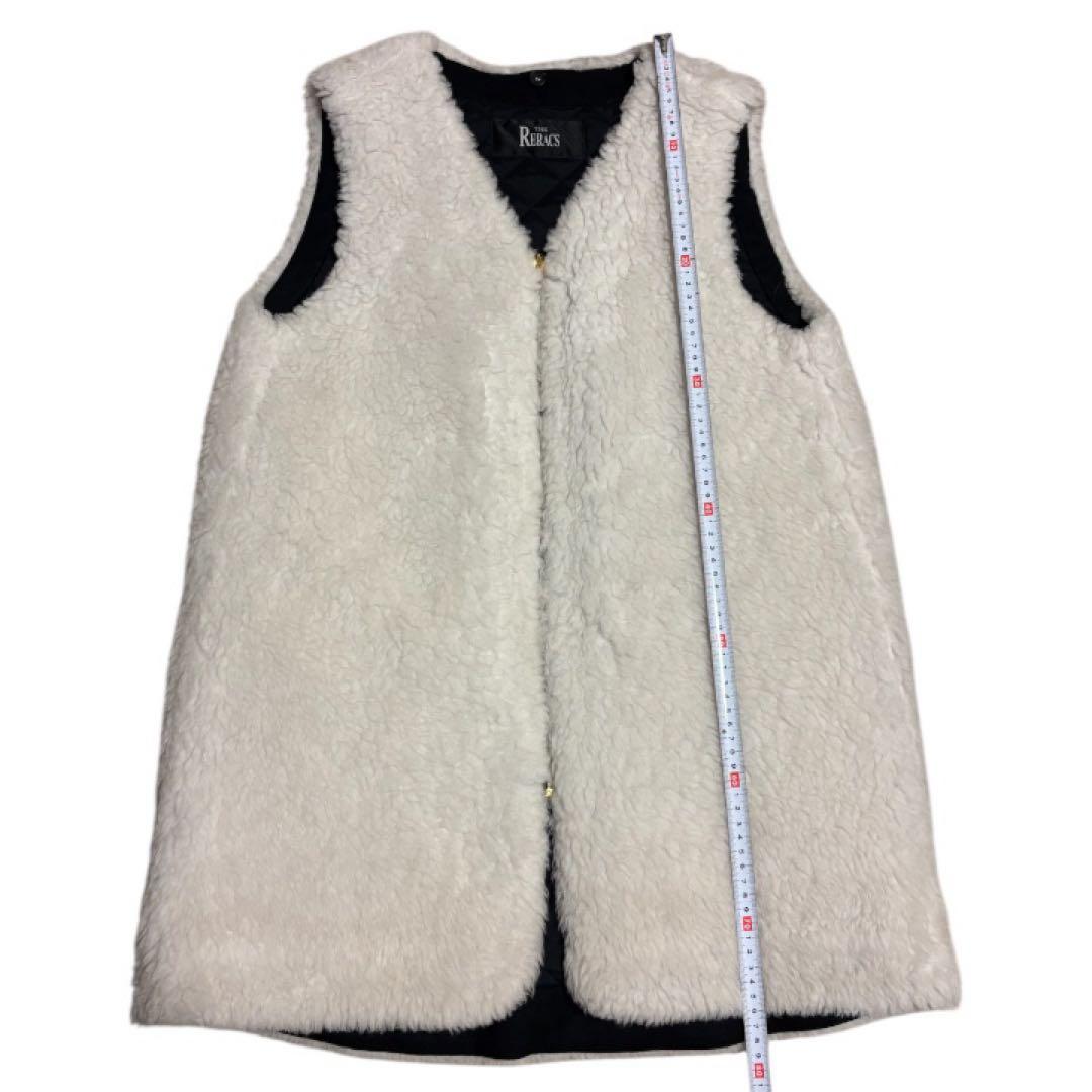 ✨美品・人気✨THE RERACS ボアベスト 38 白 日本製