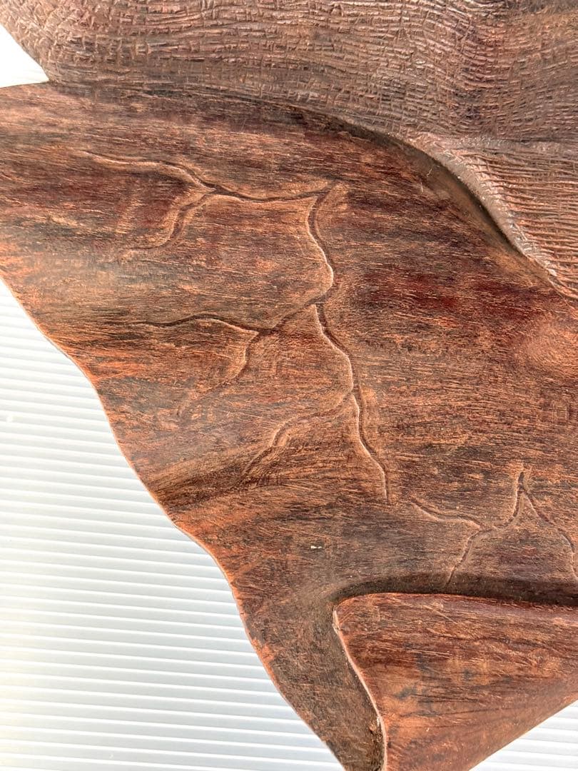 ハムタン サイズ大♪ リアル 彫刻 アンティーク 木製 ゾウ 象