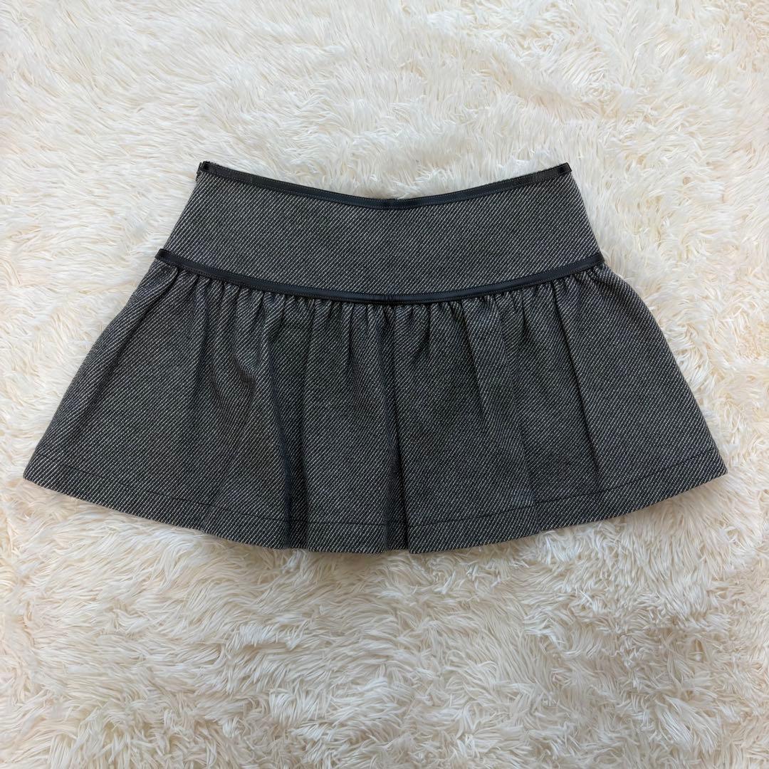 【美品】 バーバリーブルーレーベル ミニスカート ホースロゴ刺繍 バックル 36