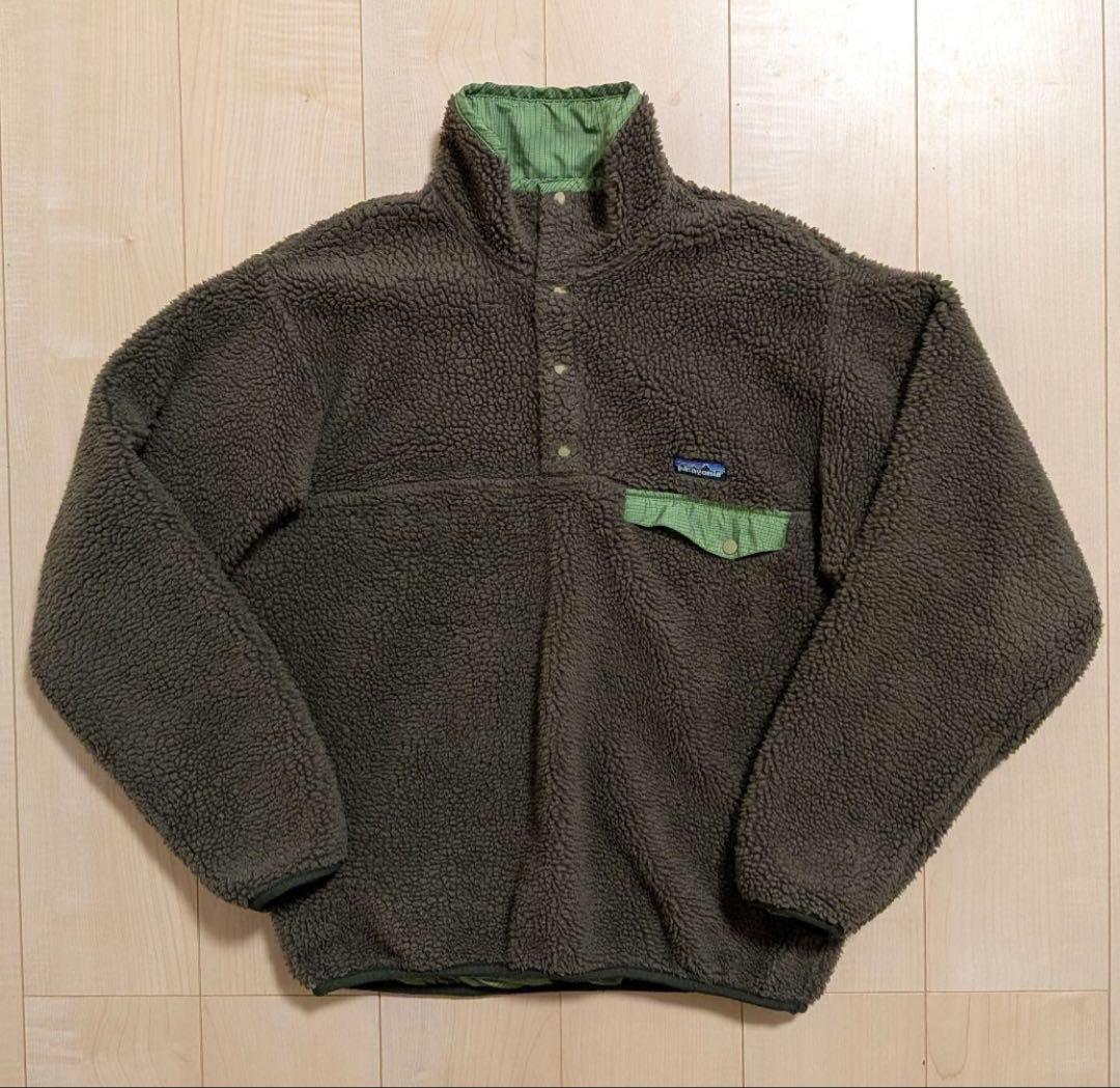 美品　パタゴニア　スナップT　グリセード　リバーシブル