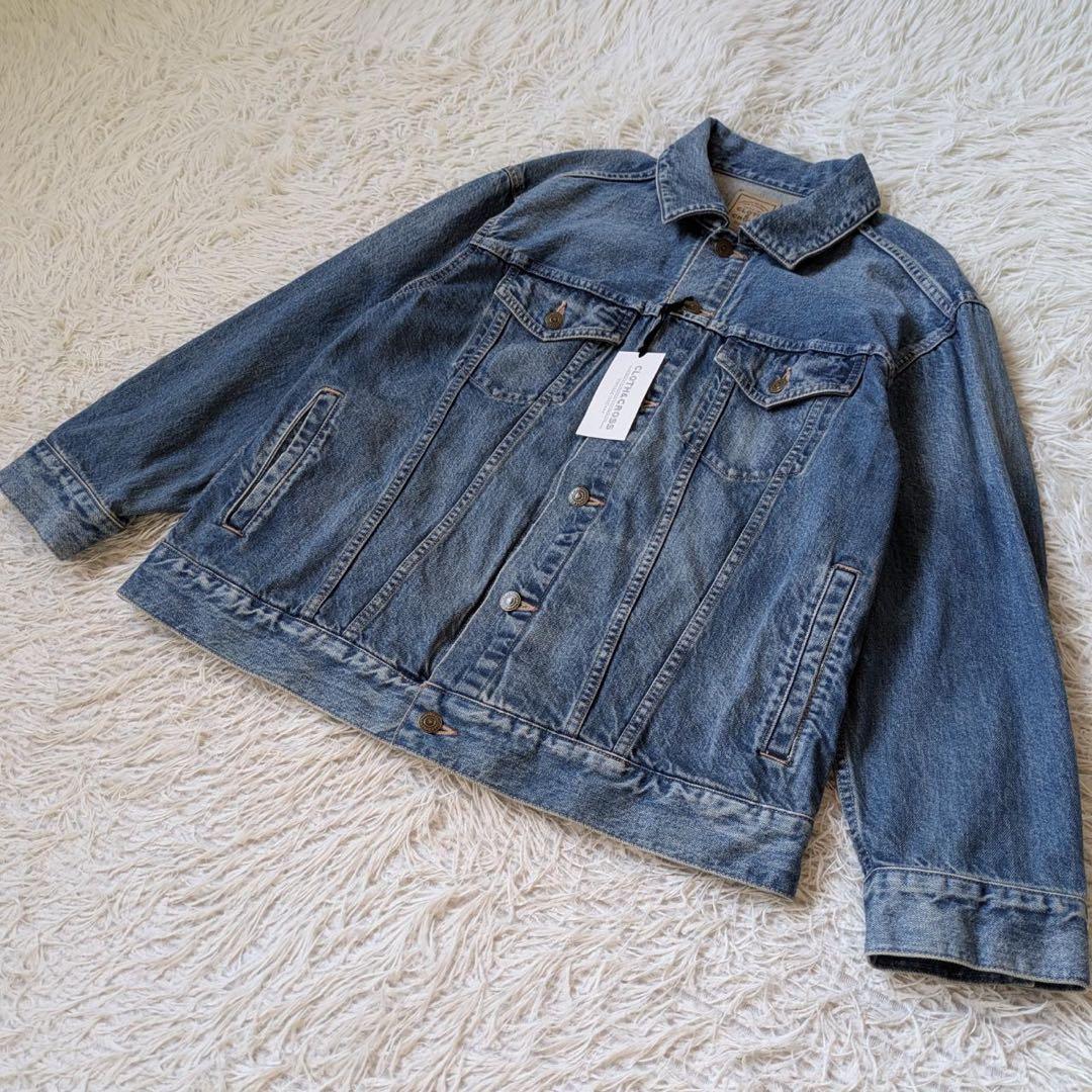 《新品》ハグオーワー/クロス&クロス　クロスオリジナルビッグシルエットGジャン