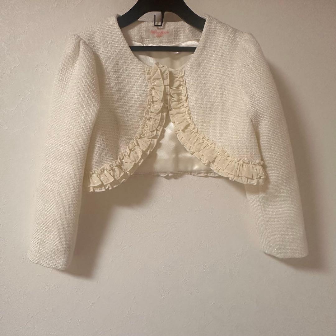 シャーリーテンプル♥︎リボン襟付きワンピースとジャケットセット　120cm