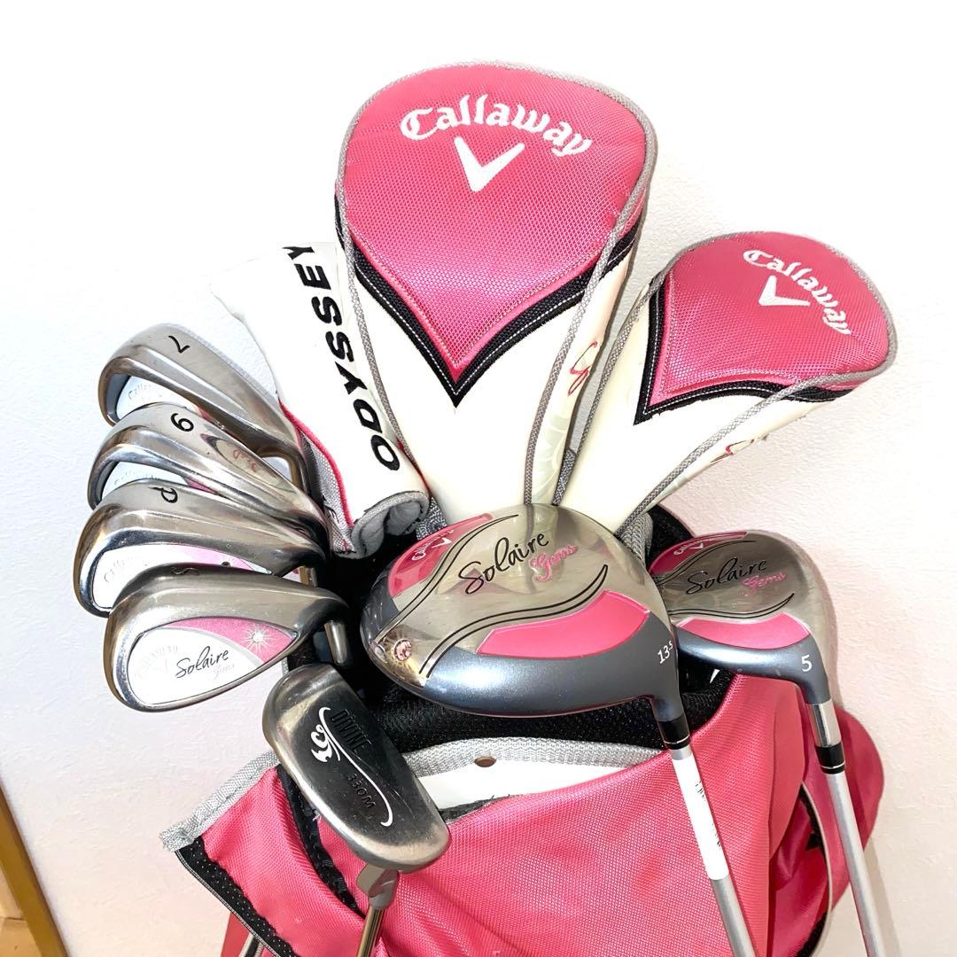 格安☆キャロウェイ レディース用ゴルフクラブセット☆初心者 女性キャディバッグ付