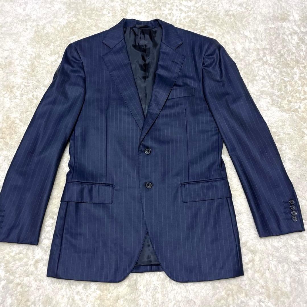 人気　五大陸　スーツ　セットアップ　ドーメル　光沢