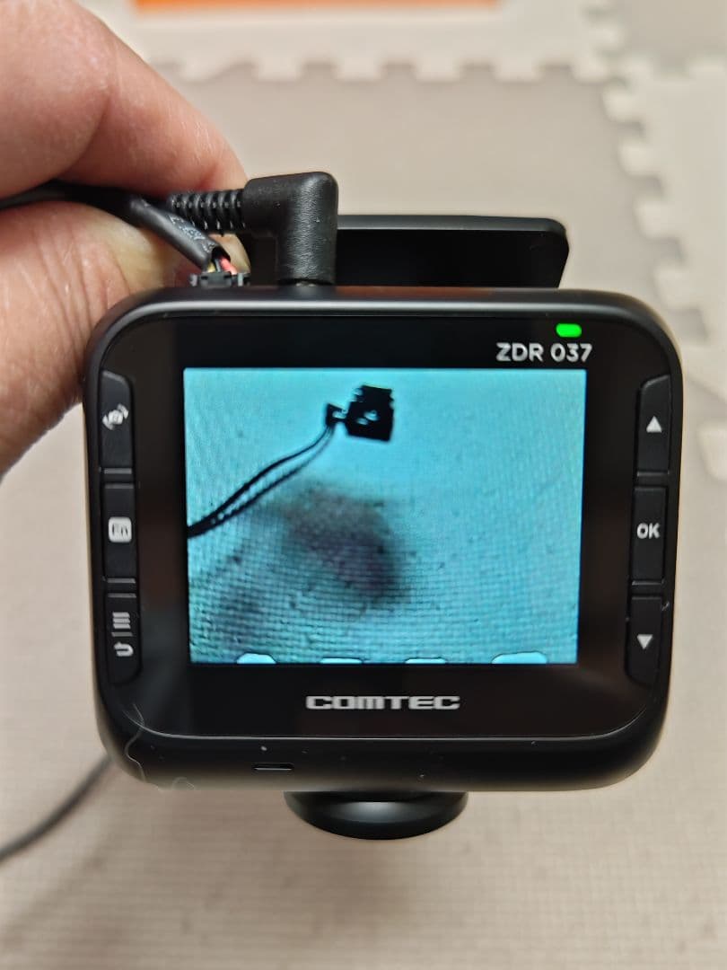 コムテック ZDR 037 360°タイプドライブレコーダーリアカメラ配線付き。