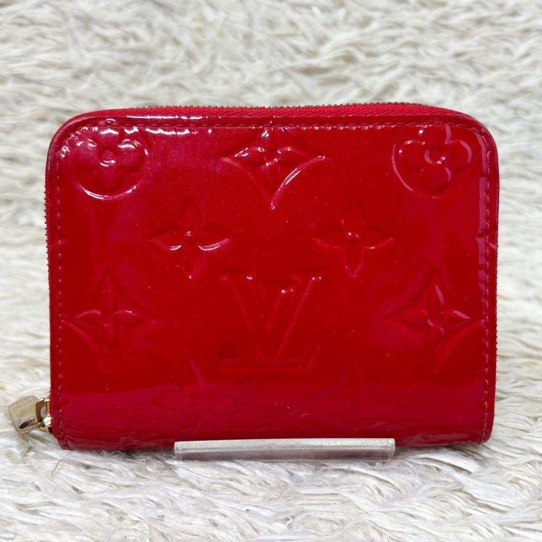 【美品】ルイヴィトン ジッピーパース ヴェルニ M90202 レッド