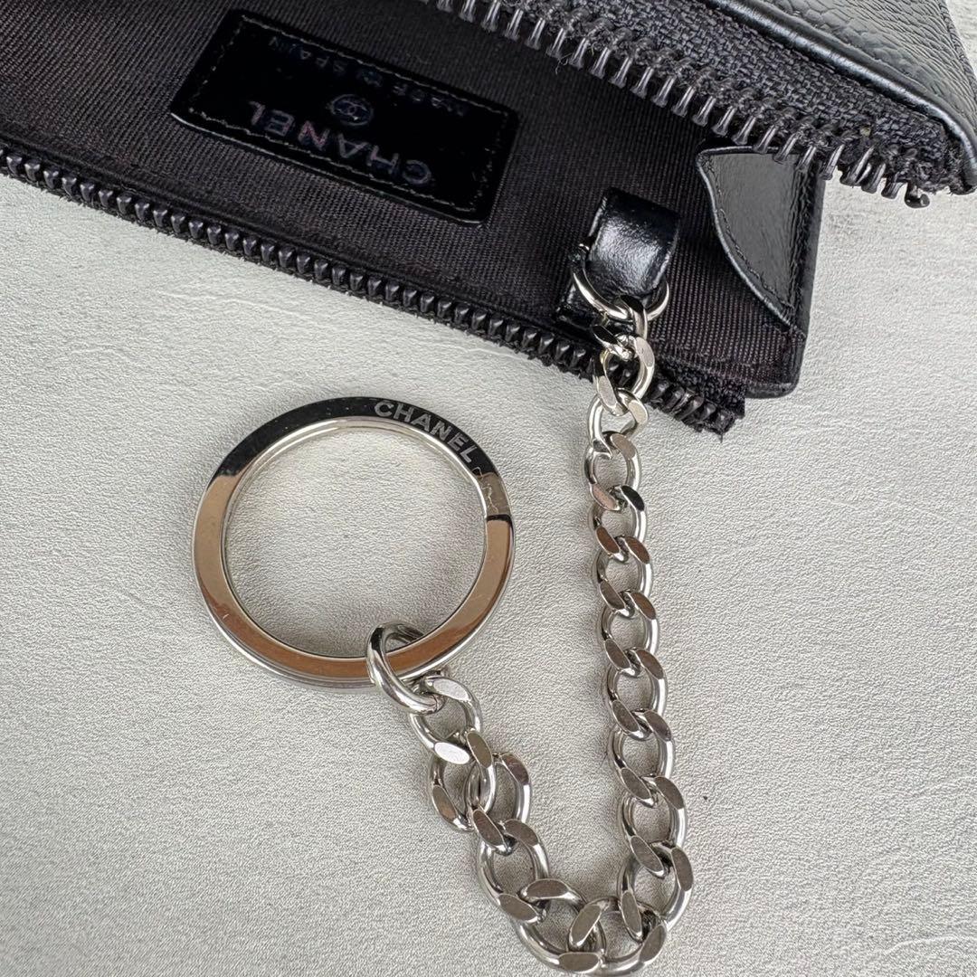 CHANEL シャネル　キャビアスキン　デカココ　ケース　カードケース