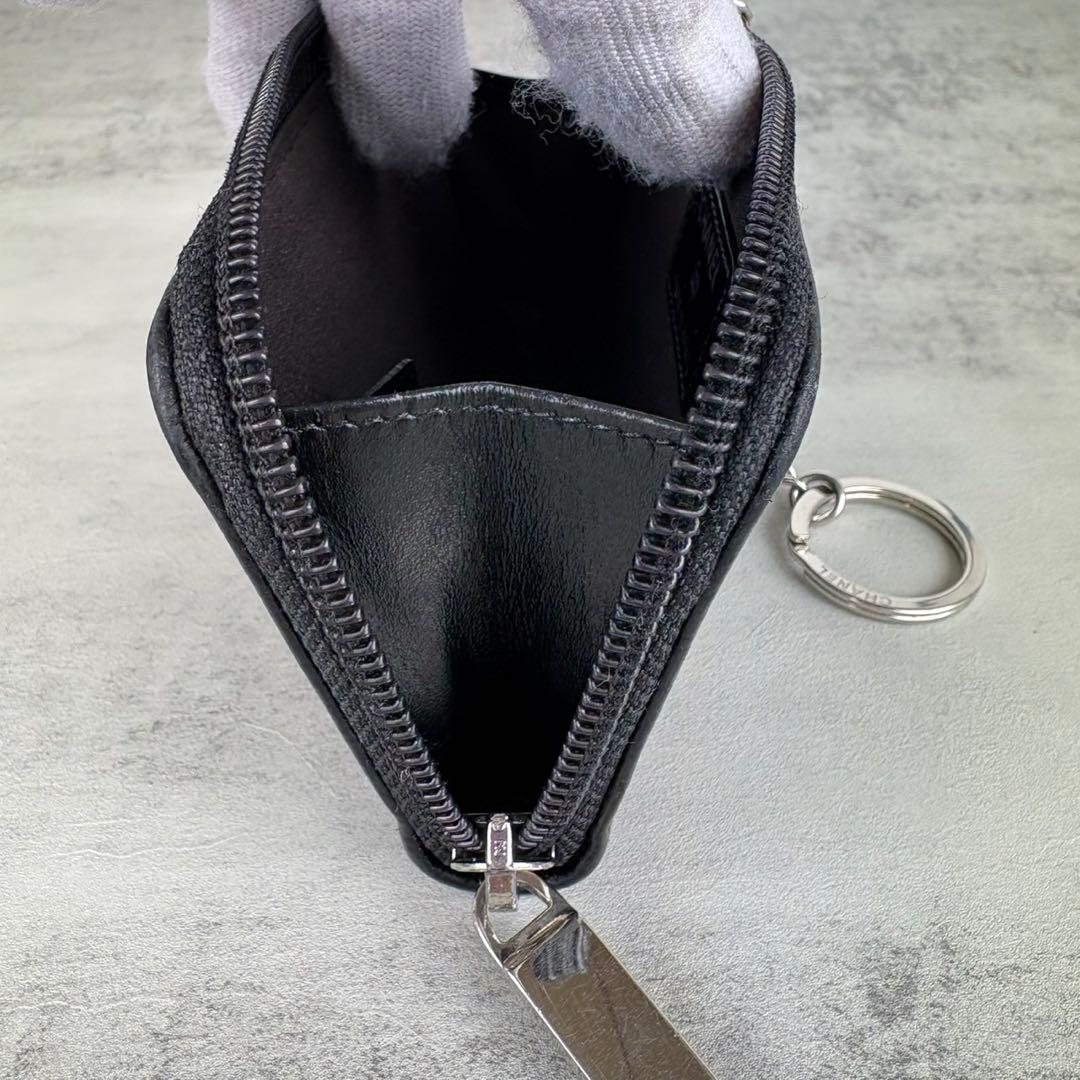 CHANEL シャネル　キャビアスキン　デカココ　ケース　カードケース