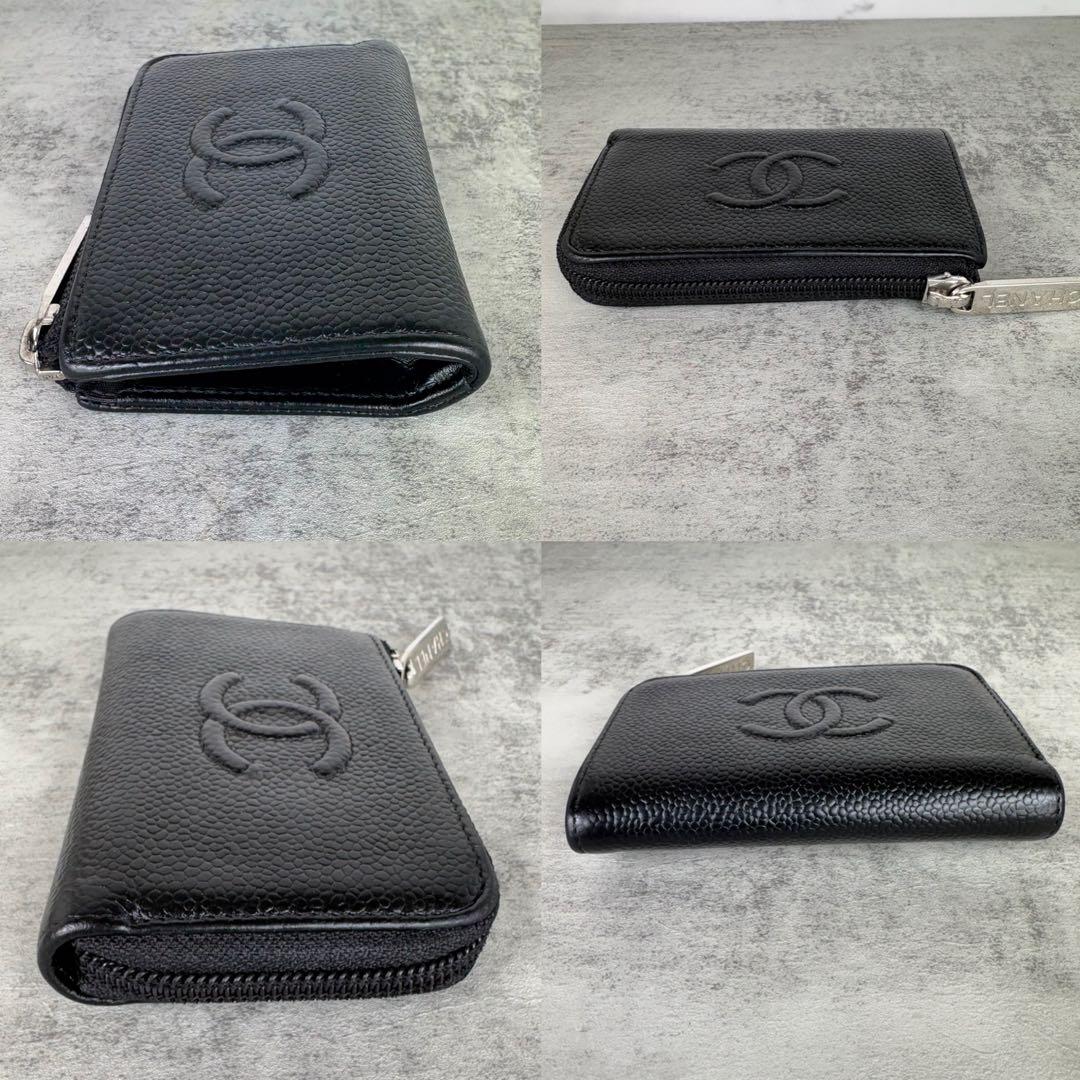 CHANEL シャネル　キャビアスキン　デカココ　ケース　カードケース