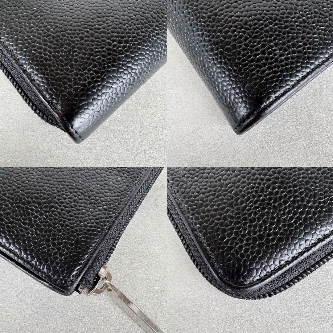 CHANEL シャネル　キャビアスキン　デカココ　ケース　カードケース