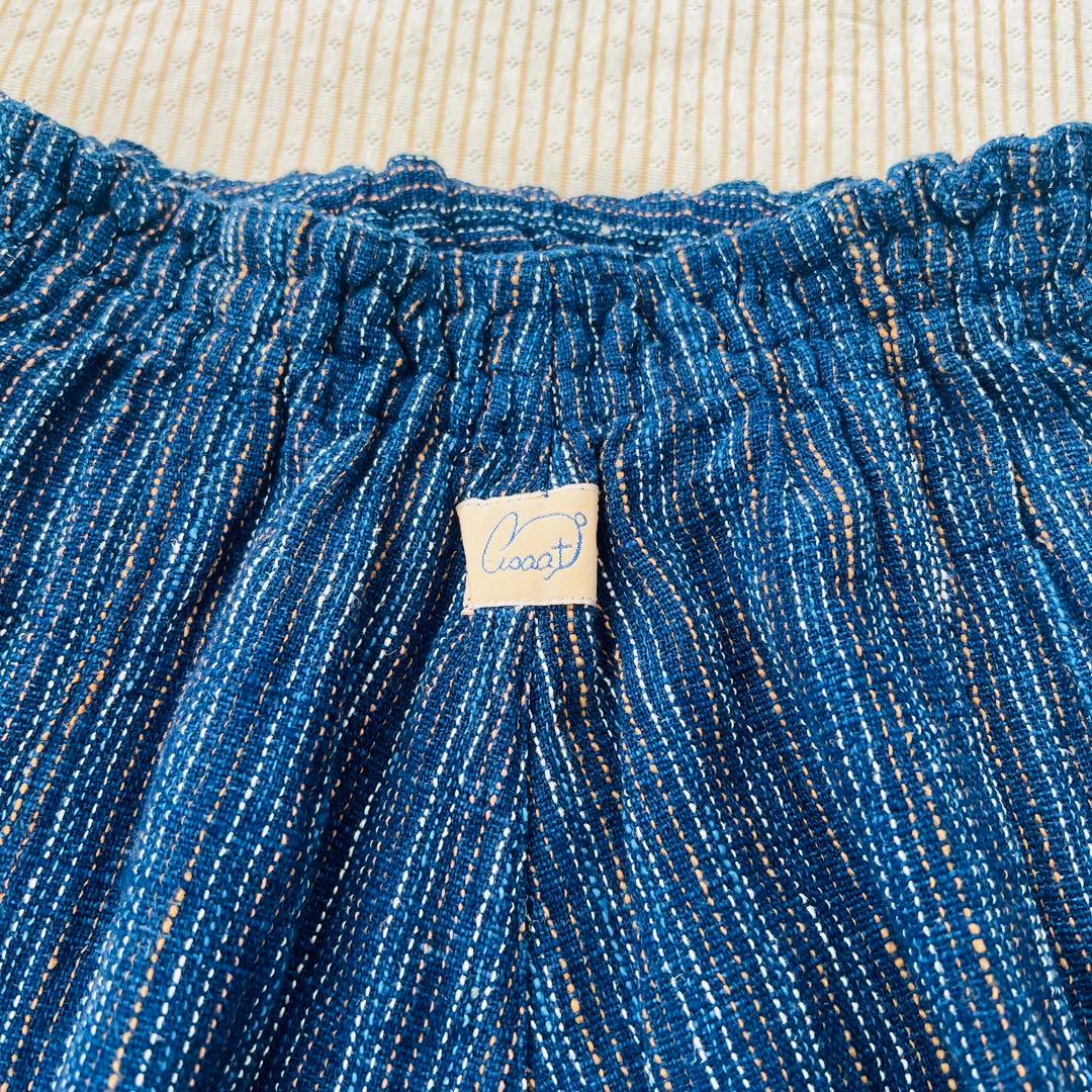 うさとの服 ヘンプコットン モモンガ パンツ usaato 藍染 ムササビ