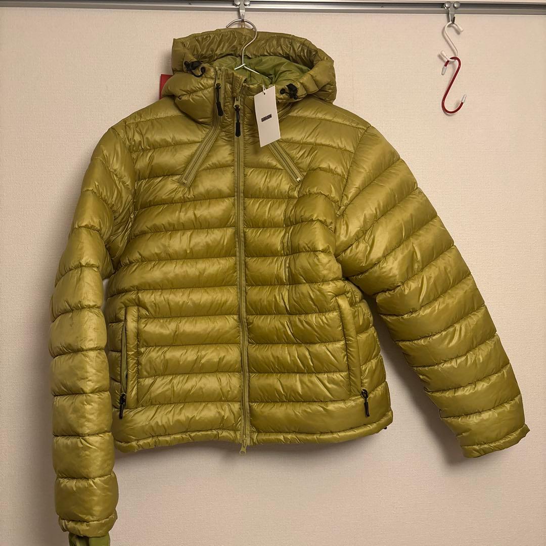 nugu フード付き　ダウンジャケット　カーキ
