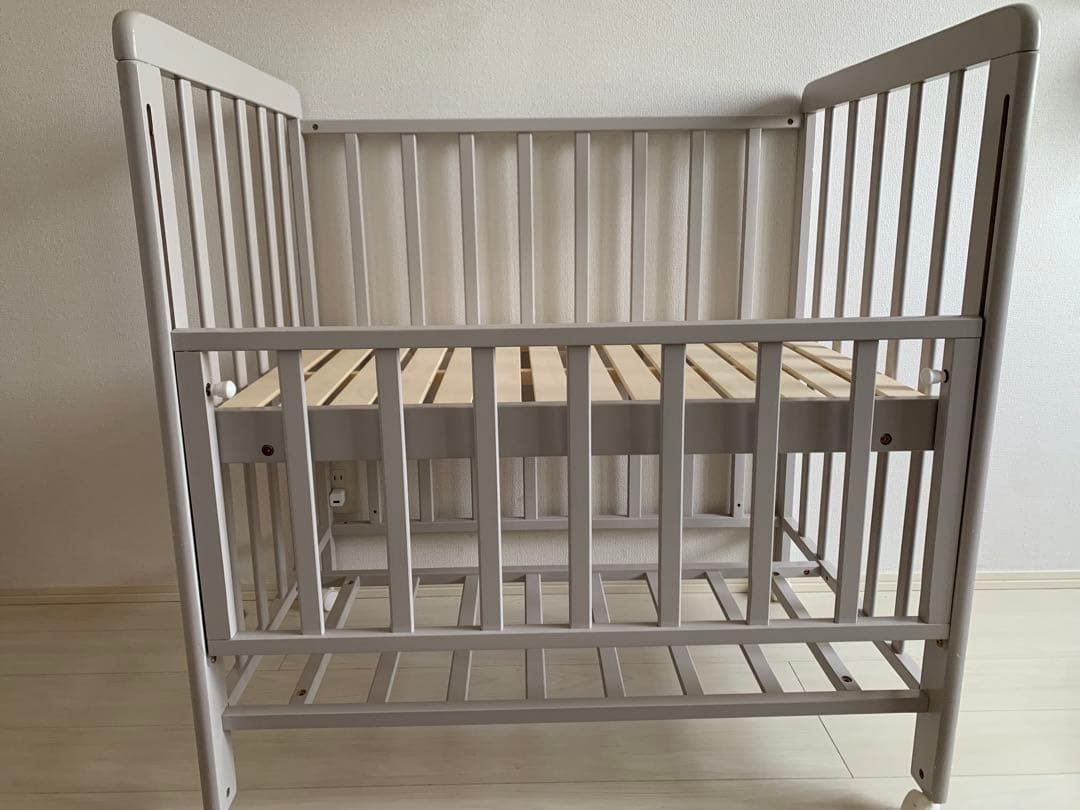 YATOMI ヤトミ ベビーベッド ミニ グレー