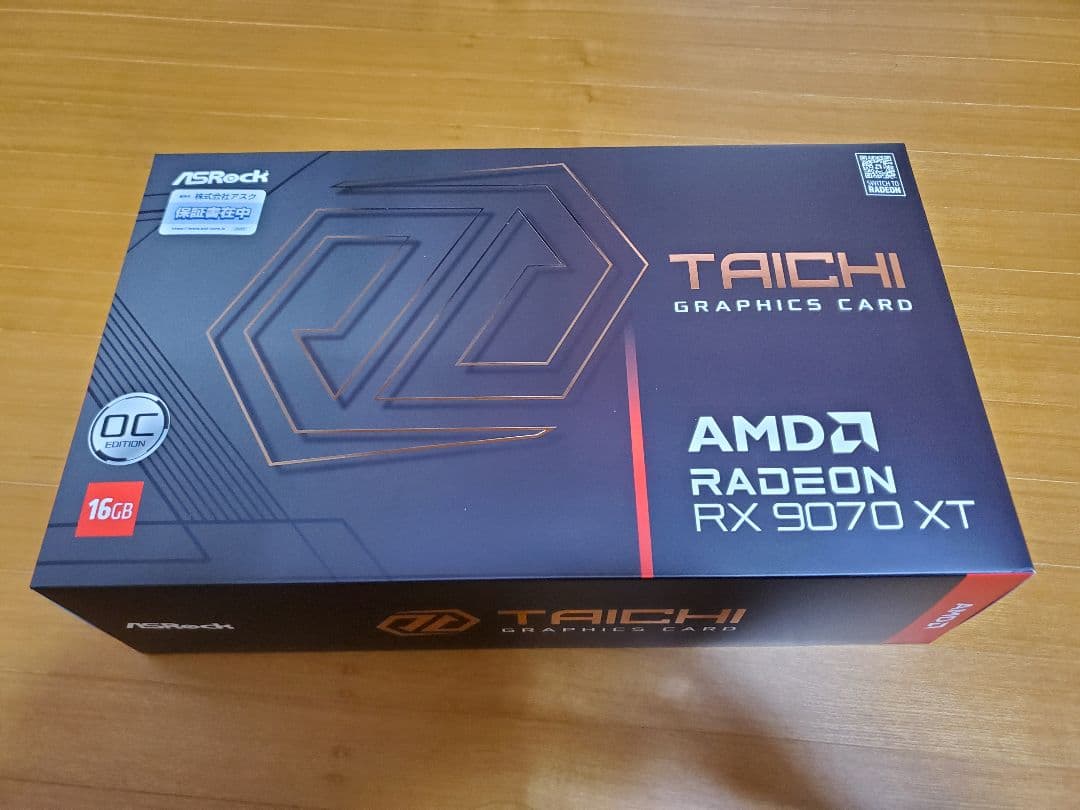 グラフィックボード・グラボ・ビデオカード ASRock Radeon RX 9070 XT TAICHI