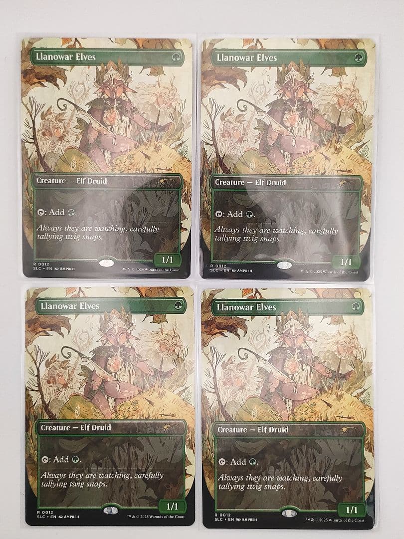 ラノワールのエルフ　4枚　secret lair ノーマル