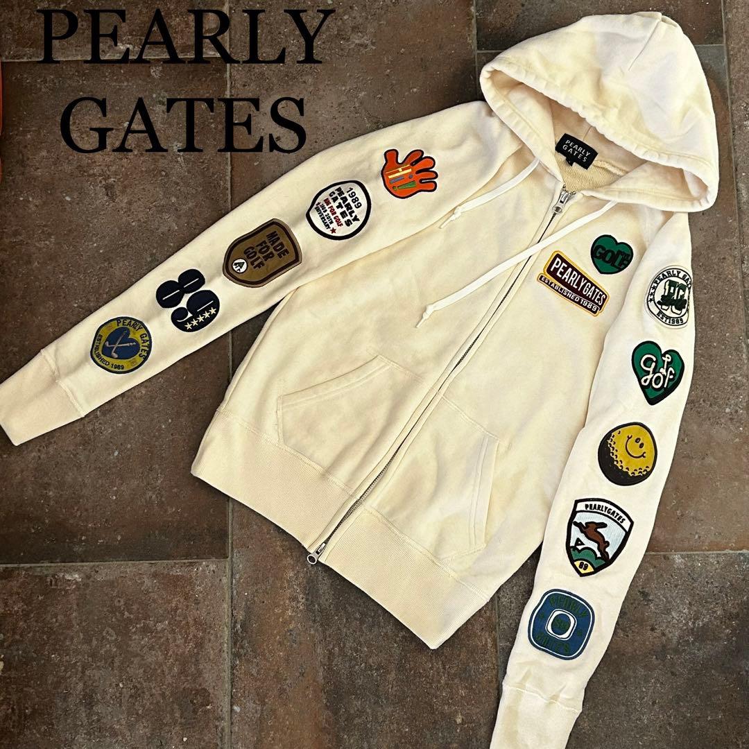 パーリーゲイツ　ワッペンパーカー　レディース　サイズ1