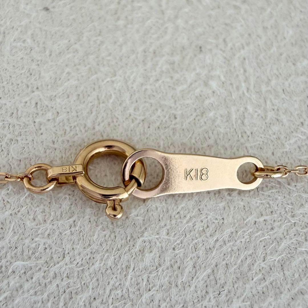 【現行品】ヴァンドーム青山 K18 0.06ct ダイヤ キャトルネックレス