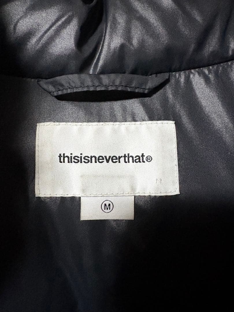 thisisneverthat ブラック ダウンジャケット　M 最安値‼️