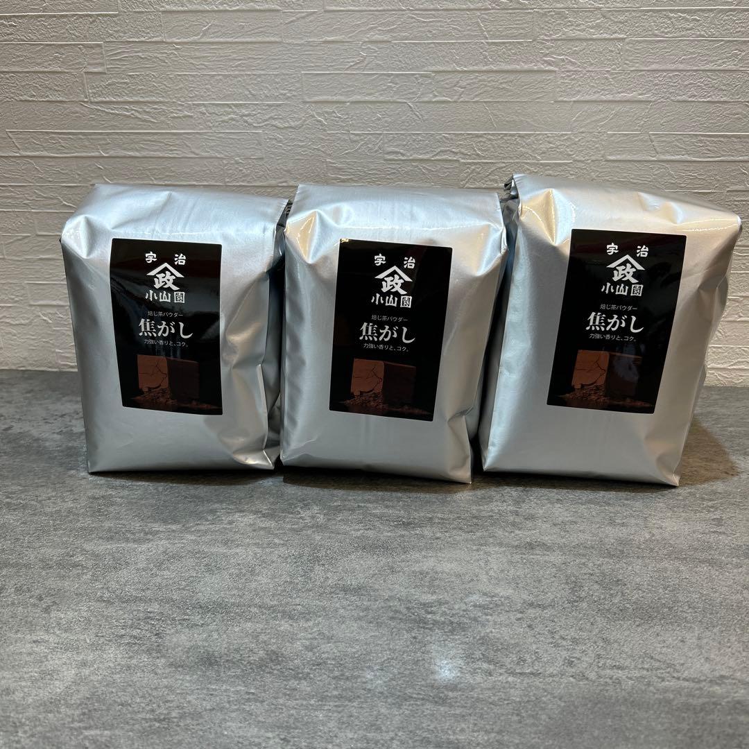 【即日発送可能】　山政小山園 ほうじ茶 パウダー 焦がし3kg 袋