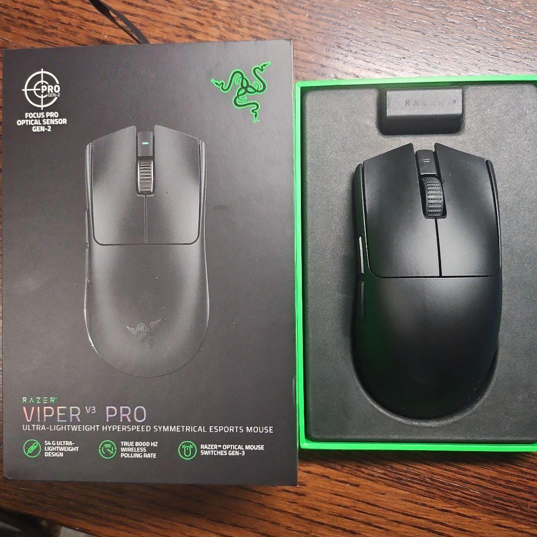 「ばも」Razer Viper V3 Pro ブラック 箱・付属品