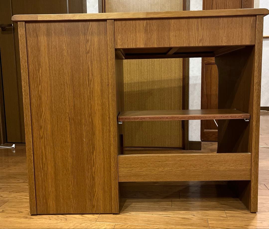 学習机　事務机　パソコンデスク　書斎机　引出し付　木製