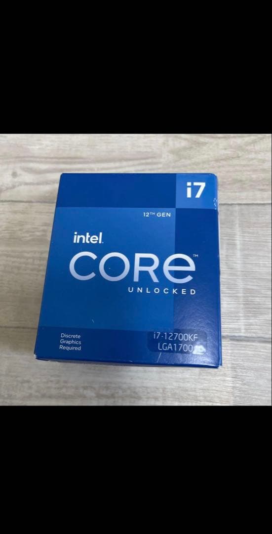 新品未開封　Intel Core i7-12700KF 第12世代