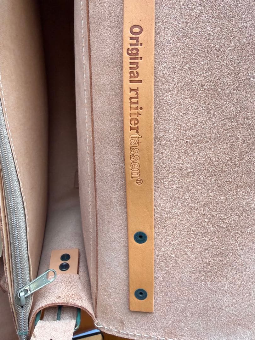 千*眼様 未使用品 ruitertassen 天然ヌメ革 書類鞄 本革 オランダ