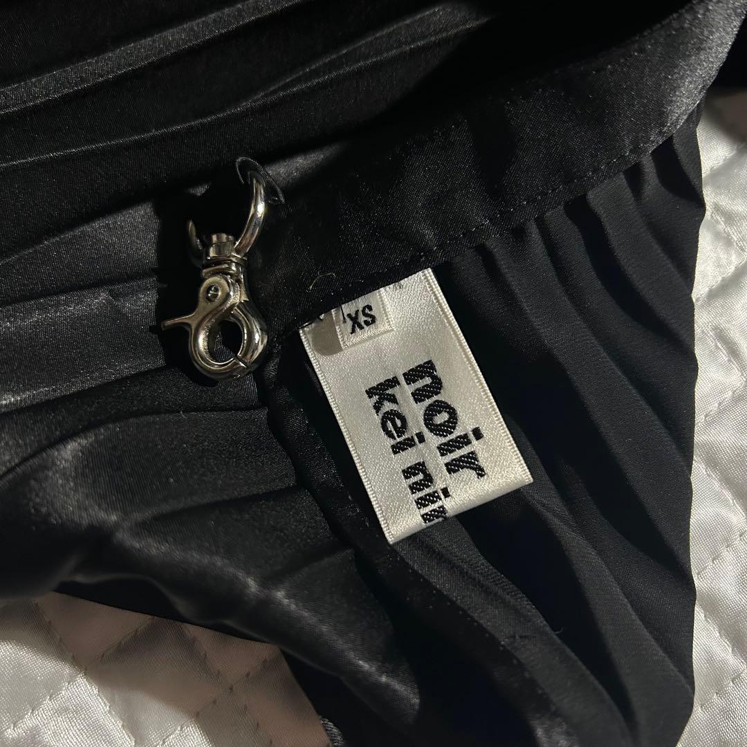 AD2019 archive プリーツスカートウール縮絨ショーツ 黒 スカパン