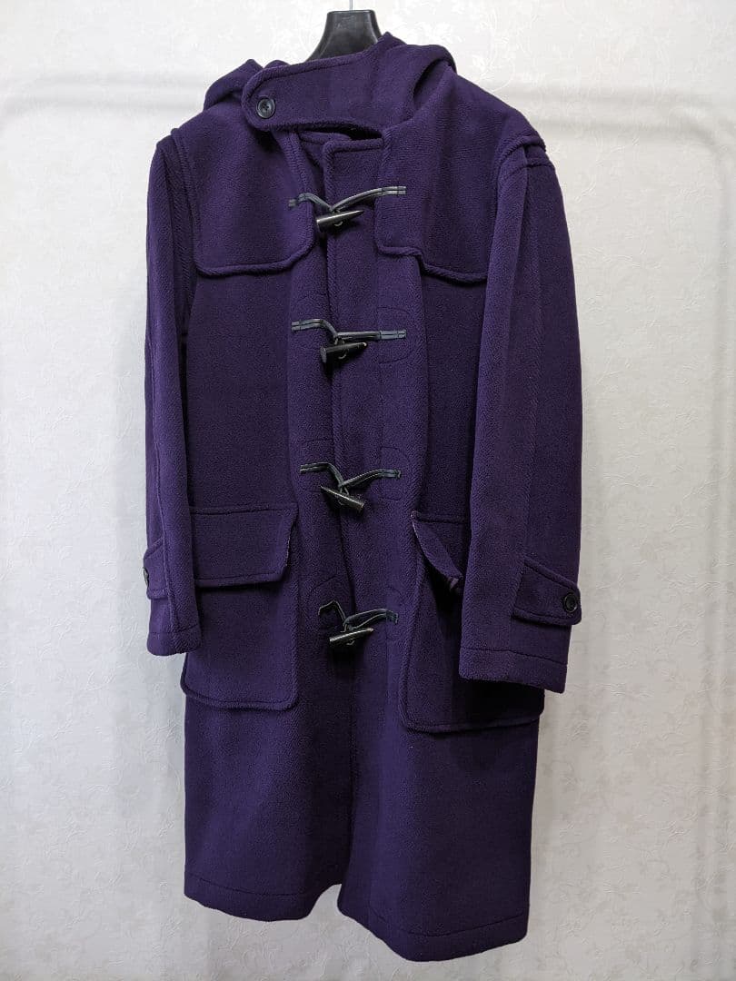 モンゴメリー ダッフルコート パープル紫 ウール１００ イギリス製 ビームス
