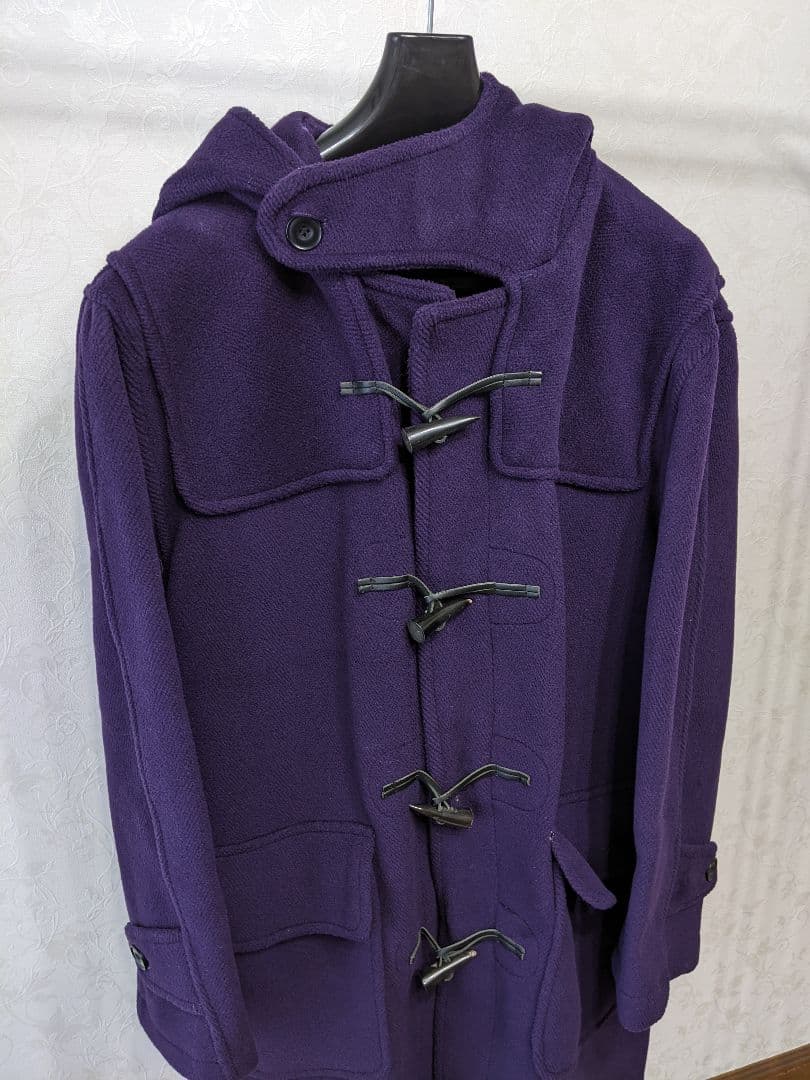 モンゴメリー ダッフルコート パープル紫 ウール１００ イギリス製 ビームス