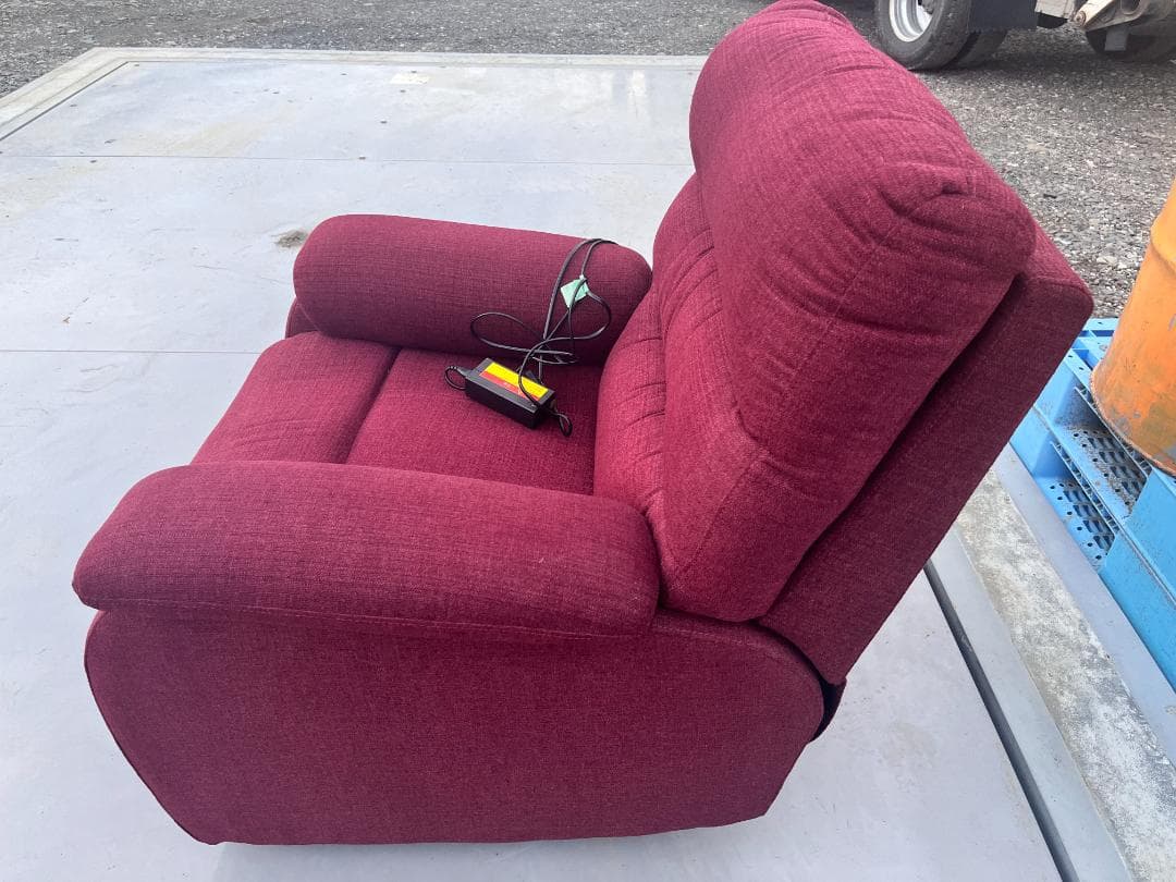 nitori 一人掛け布張りソファー　電動リクライニング　岐阜発　引取り歓迎