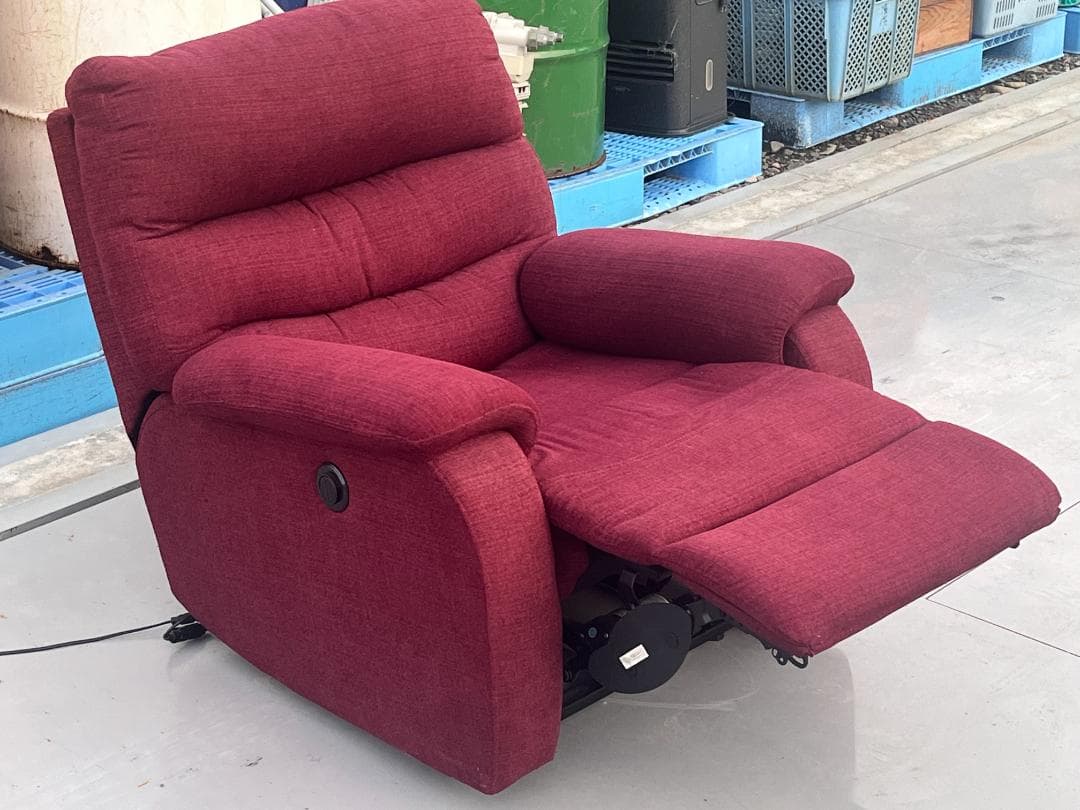 nitori 一人掛け布張りソファー　電動リクライニング　岐阜発　引取り歓迎