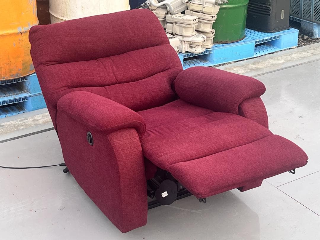 nitori 一人掛け布張りソファー　電動リクライニング　岐阜発　引取り歓迎