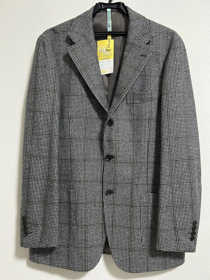 美品　RING JACKET　テーラード　ウール　ジャケット　千鳥格子　52