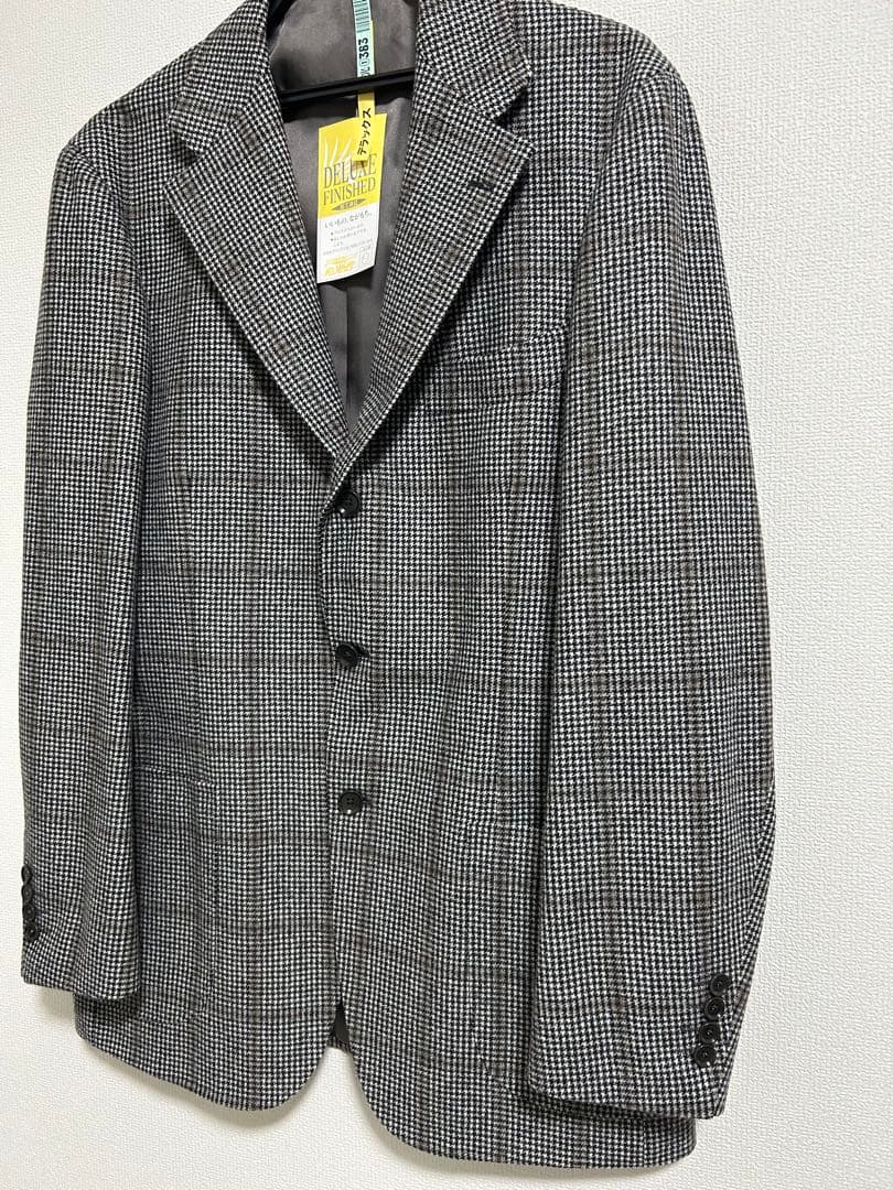 美品　RING JACKET　テーラード　ウール　ジャケット　千鳥格子　52