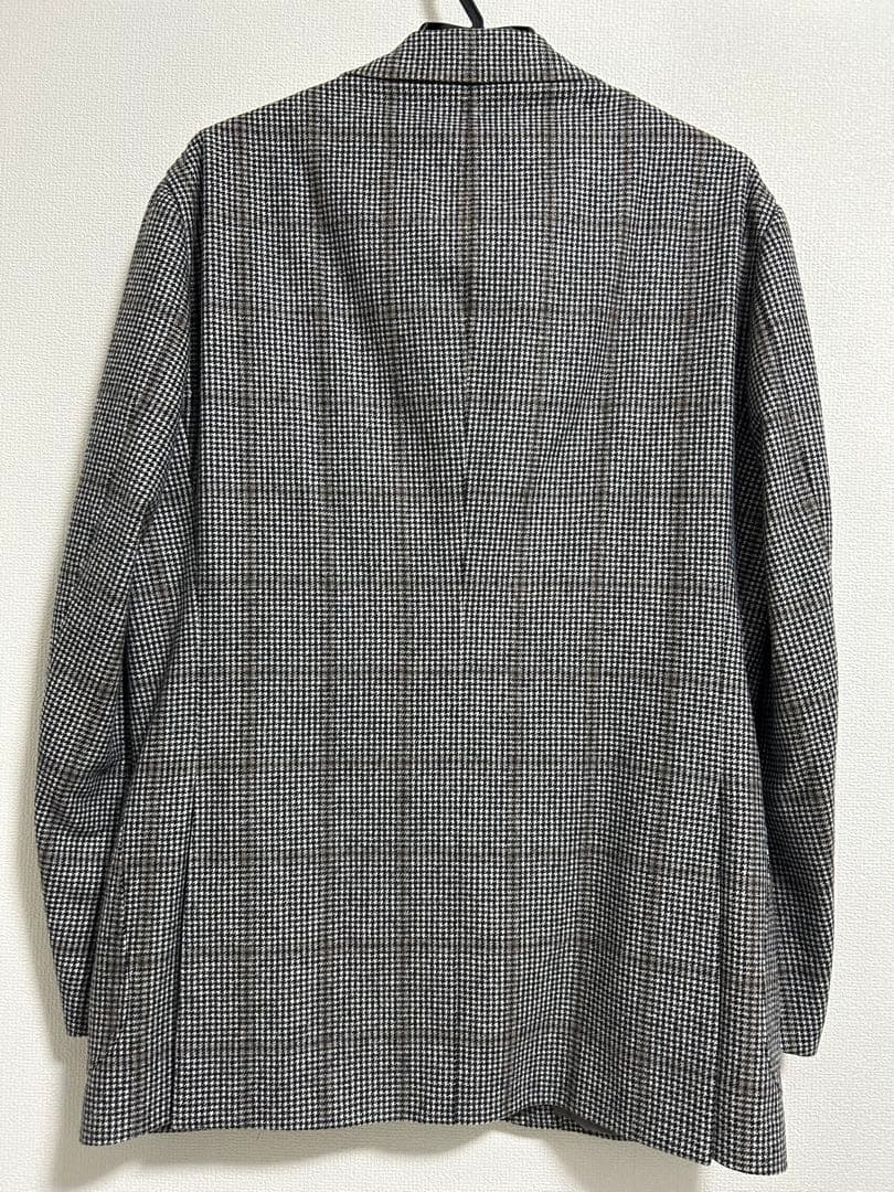 美品　RING JACKET　テーラード　ウール　ジャケット　千鳥格子　52