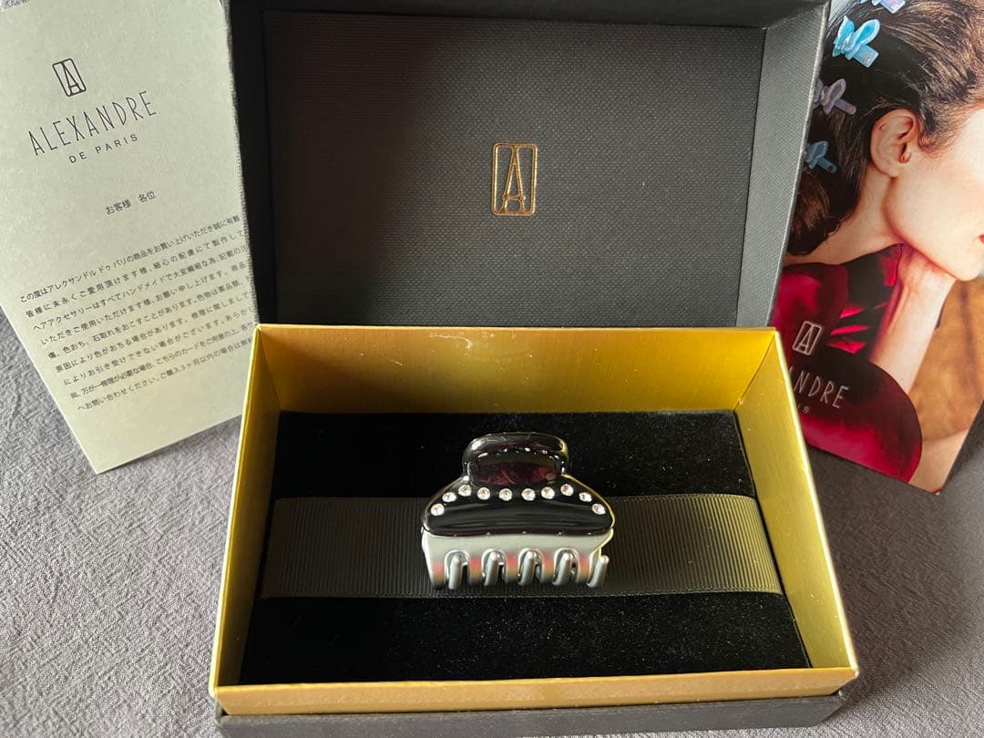 アレクサンドルドゥパリ 限定品　ブラックXシルバー　Sクリップ【保管袋付】