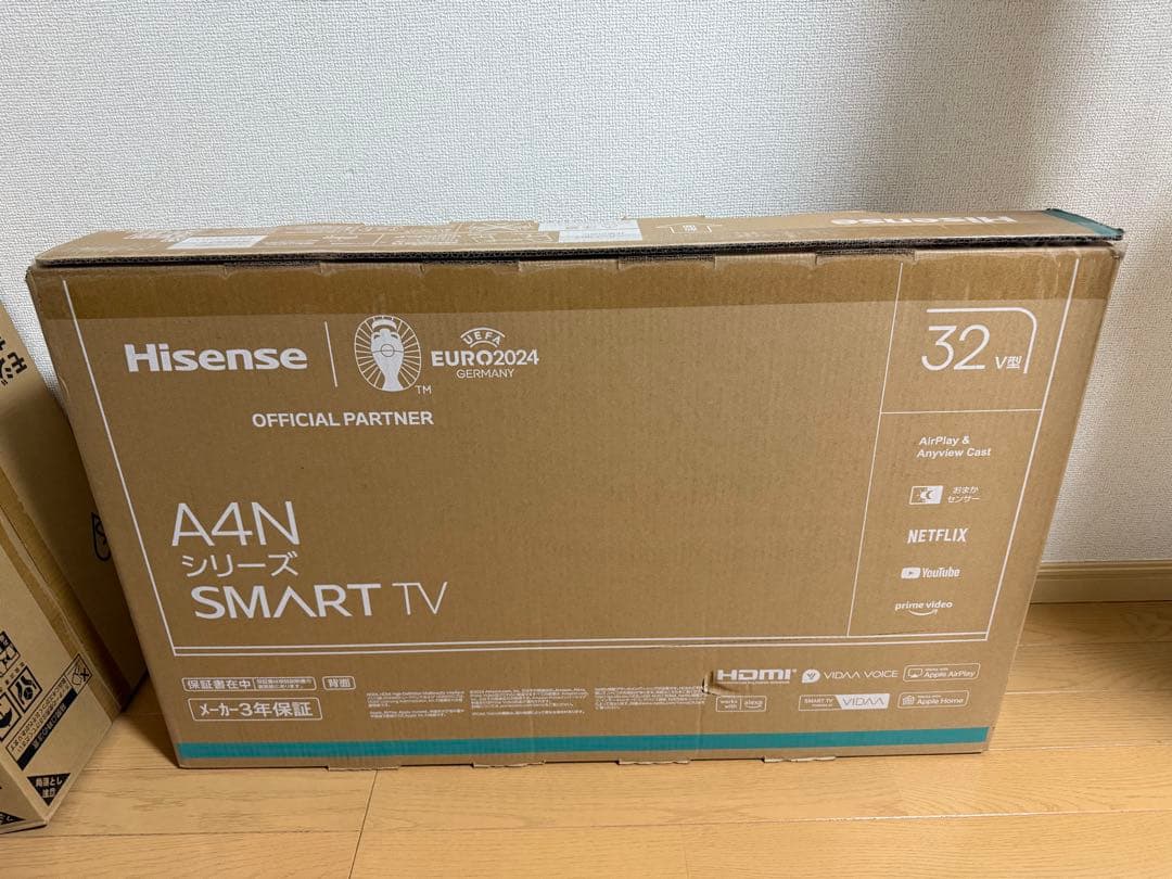 Hisense 32A4 2024年モデル　【H2O】