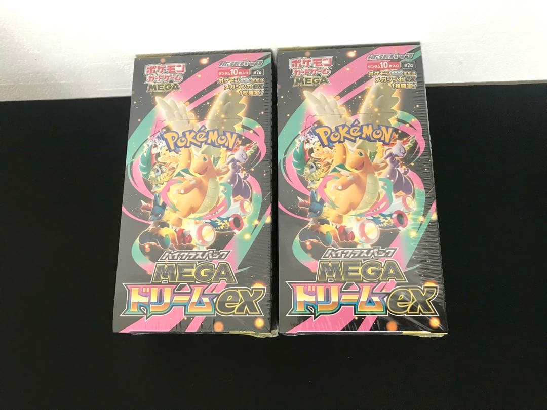 ポケセンカード　メガドリームex他　未開封box シュリンク付き　計6box
