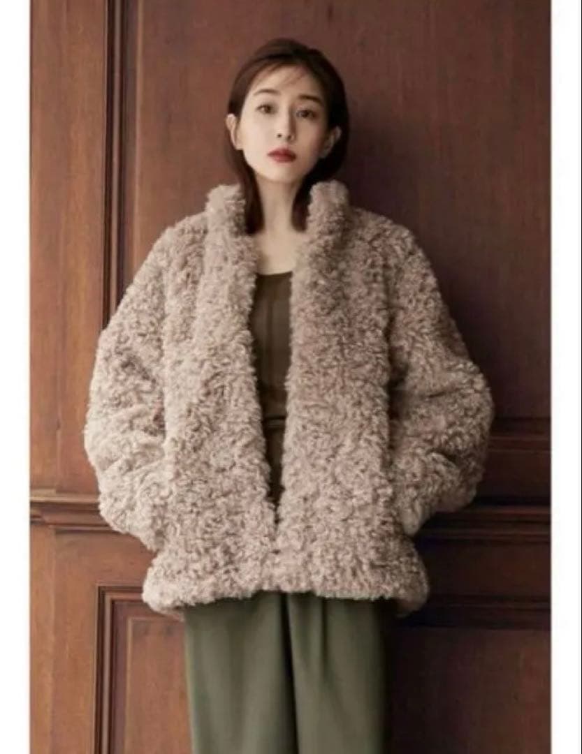 CLANE‪✕‬tanaka minami 田中みな実 ファーショートコート