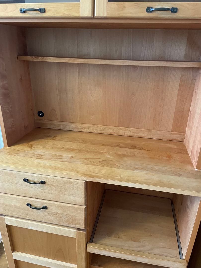 モモナチュラル　MOMO natural アルダー　オーク　カップボード　食器棚