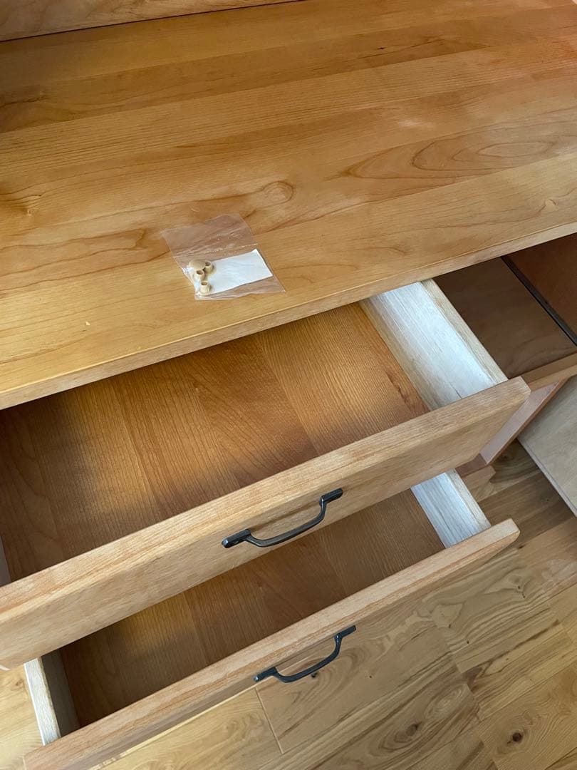 モモナチュラル　MOMO natural アルダー　オーク　カップボード　食器棚