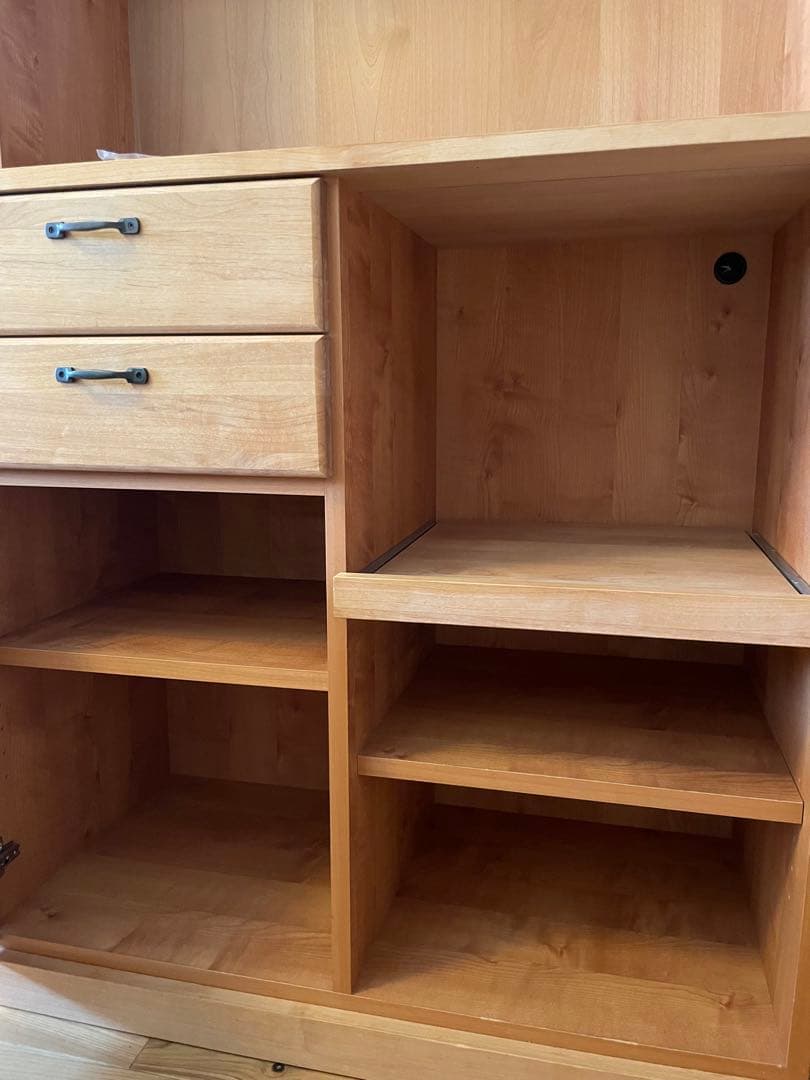 モモナチュラル　MOMO natural アルダー　オーク　カップボード　食器棚