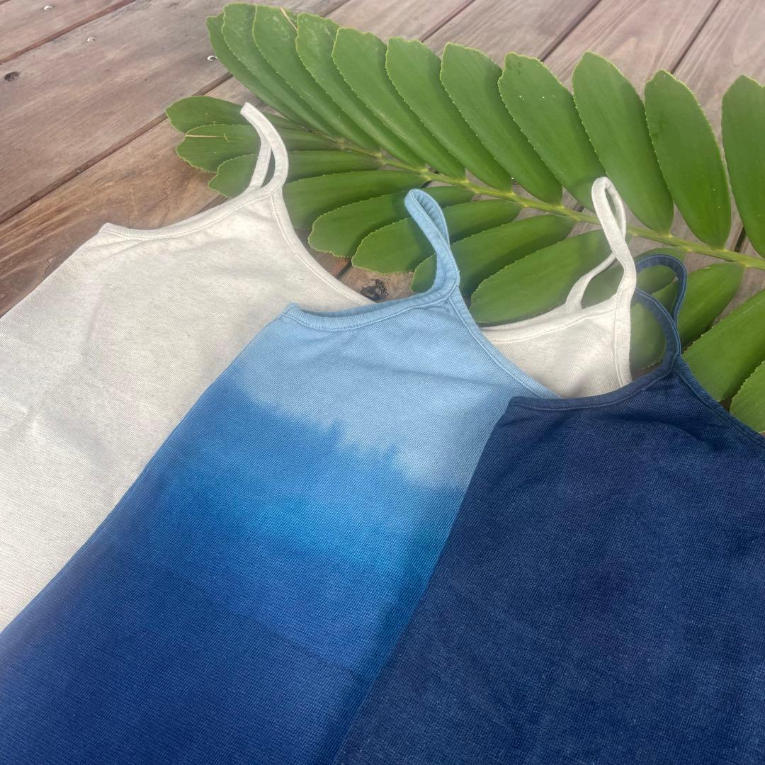 再販✨大人気定番✨ヘンプコットン　カップイン キャミソール【生成り】パット付属